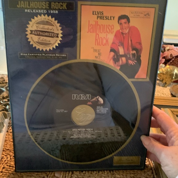Accents | Elvis Presley Jail House Rock 45 Record Framed | Poshmark